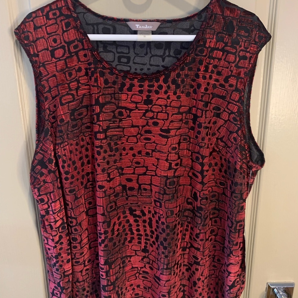 NWT TanJay Sleeveless Blouse 3X